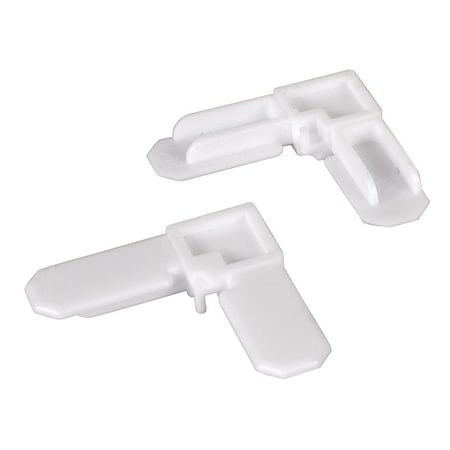 Prime-Line Prime-Line White Plastic 5/16 in. W X 3/4 in. L Screen Frame Corner 1 pk PL7729